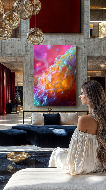 Art Print Abstract Lab AI - Viscous Glow