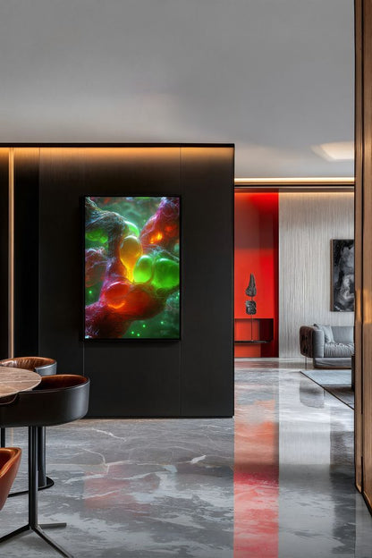 Art Print Abstract Lab AI - Neural Luminescence