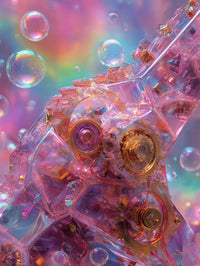 Art Print Abstract Lab AI - Cellular Resonance
