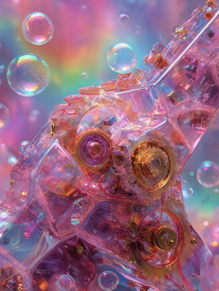 Art Print Abstract Lab AI - Cellular Resonance
