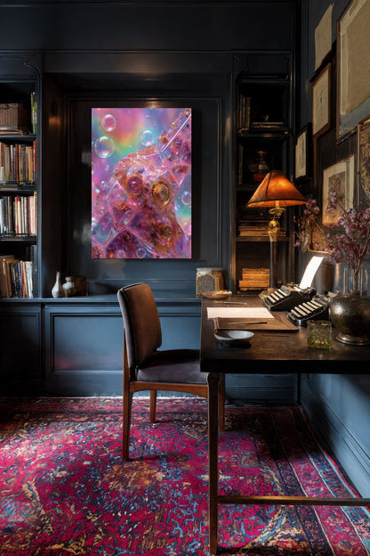 Art Print Abstract Lab AI - Cellular Resonance