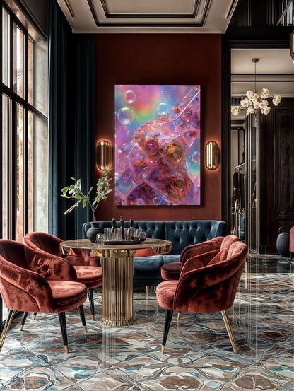 Art Print Abstract Lab AI - Cellular Resonance