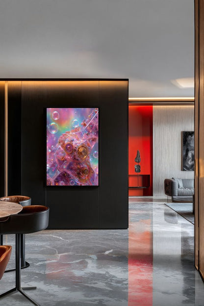 Art Print Abstract Lab AI - Cellular Resonance