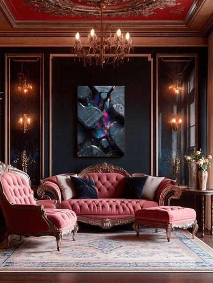 Art Print Abstract Lab AI - Glowing Infusions