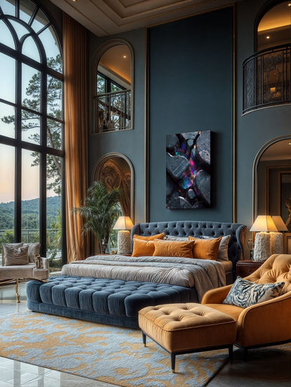 Art Print Abstract Lab AI - Glowing Infusions