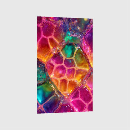 Art Print Abstract Lab AI - Chromatic Cocoon