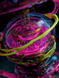 Art Print Abstract Lab AI - Heartbeat of Light