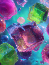 Art Print Abstract Lab AI - Sap & Spectrum
