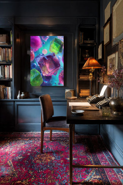 Art Print Abstract Lab AI - Sap & Spectrum