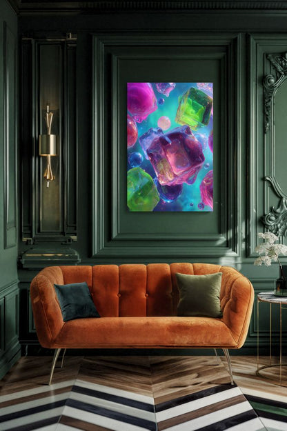 Art Print Abstract Lab AI - Sap & Spectrum