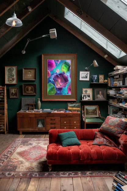 Art Print Abstract Lab AI - Sap & Spectrum