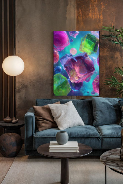 Art Print Abstract Lab AI - Sap & Spectrum