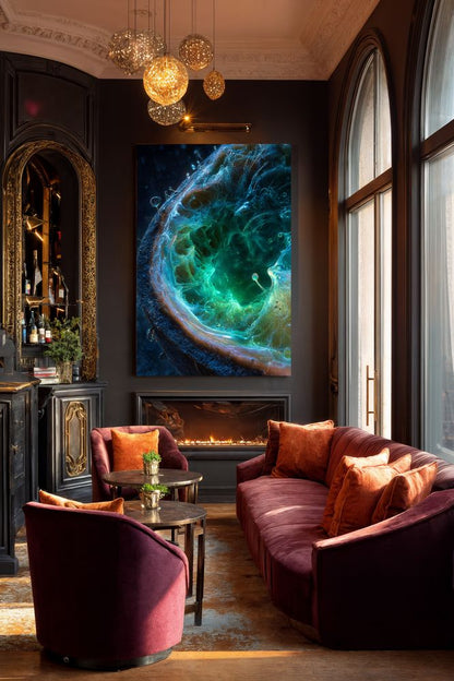 Art Print Abstract Lab AI - Abyssal Glow