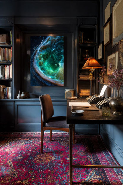 Art Print Abstract Lab AI - Abyssal Glow
