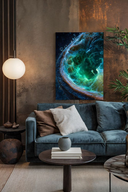 Art Print Abstract Lab AI - Abyssal Glow