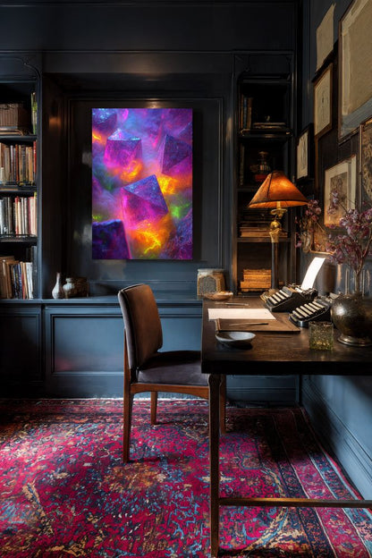 Art Print Abstract Lab AI - Molecular Rift