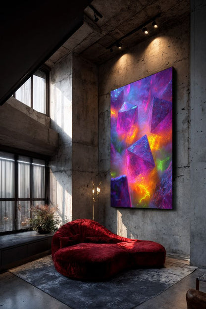 Art Print Abstract Lab AI - Molecular Rift