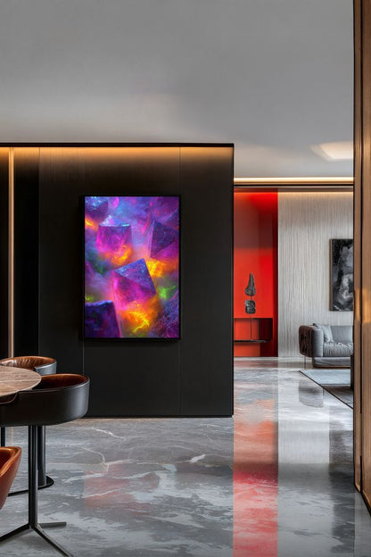 Art Print Abstract Lab AI - Molecular Rift