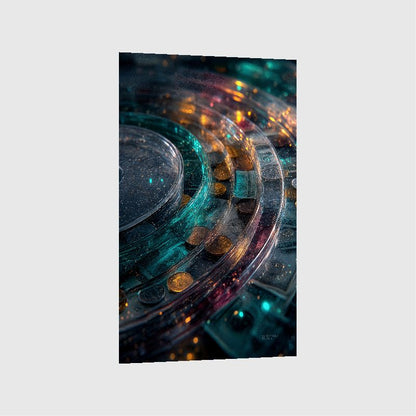 Art Print Abstract Lab AI - Chroma Corallite