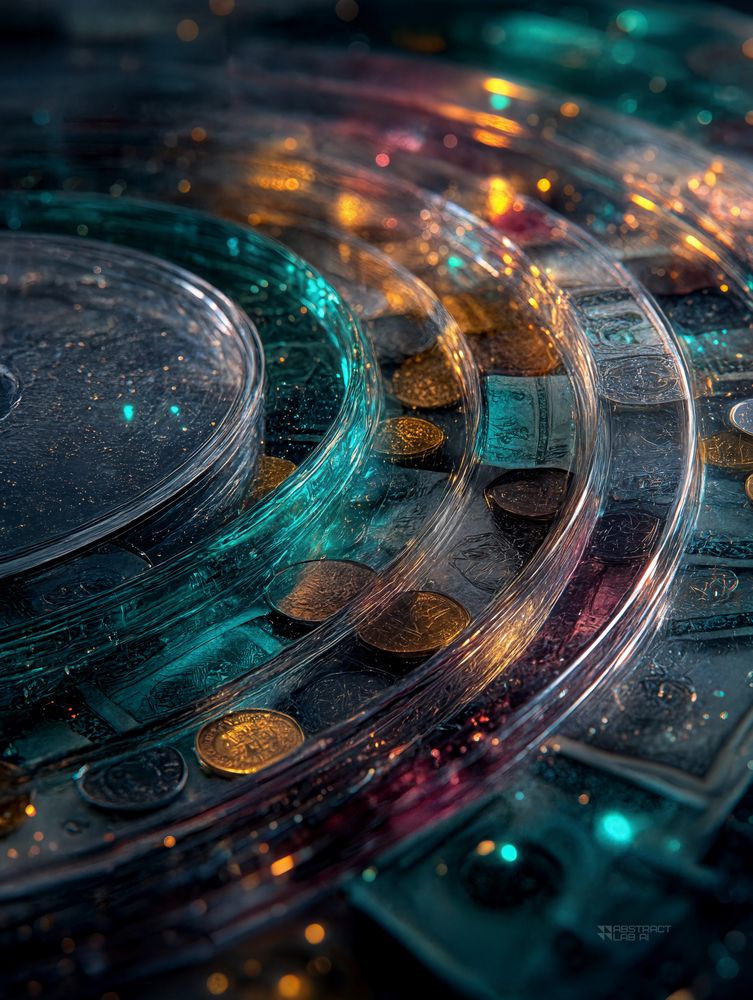 Art Print Abstract Lab AI - Chroma Corallite