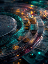 Art Print Abstract Lab AI - Chroma Corallite