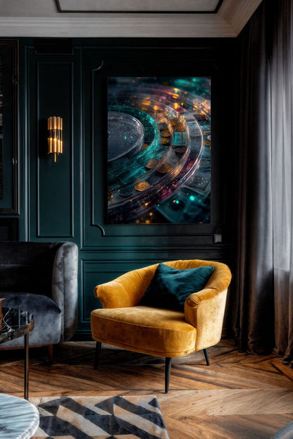 Art Print Abstract Lab AI - Chroma Corallite