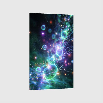Art Print Abstract Lab AI - Turbulent Luminescence