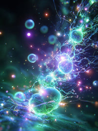 Art Print Abstract Lab AI - Turbulent Luminescence