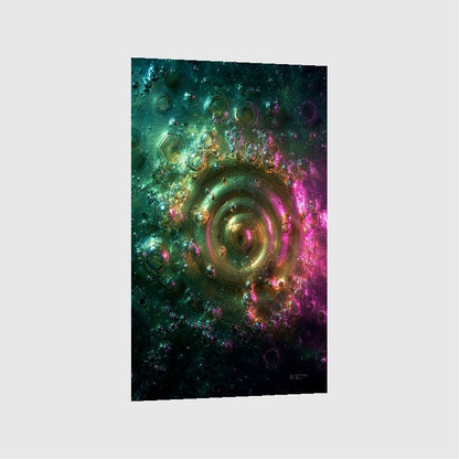 Art Print Abstract Lab AI - Orbital Ripple