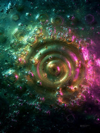 Art Print Abstract Lab AI - Orbital Ripple