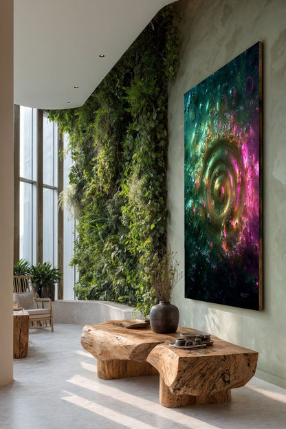 Art Print Abstract Lab AI - Orbital Ripple