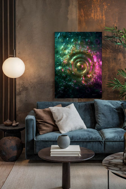 Art Print Abstract Lab AI - Orbital Ripple