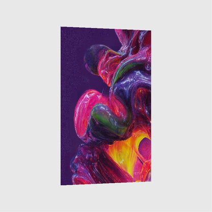 Art Print Abstract Lab AI - Chromatic Whirlpool