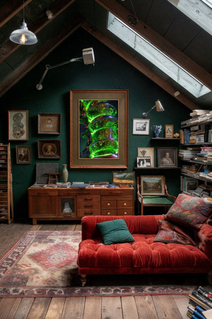 Art Print Abstract Lab AI - Viscous Aurora