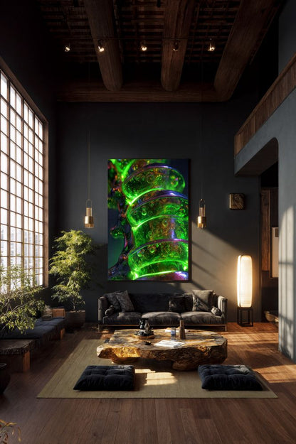 Art Print Abstract Lab AI - Viscous Aurora