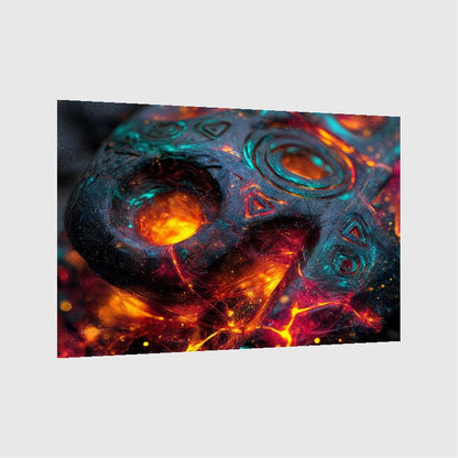 Art Print Abstract Lab AI - Fused Silence