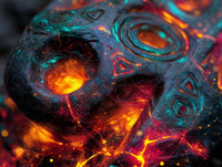 Art Print Abstract Lab AI - Fused Silence
