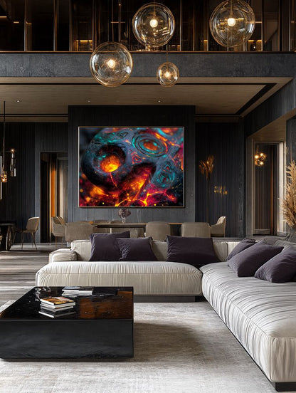 Art Print Abstract Lab AI - Fused Silence