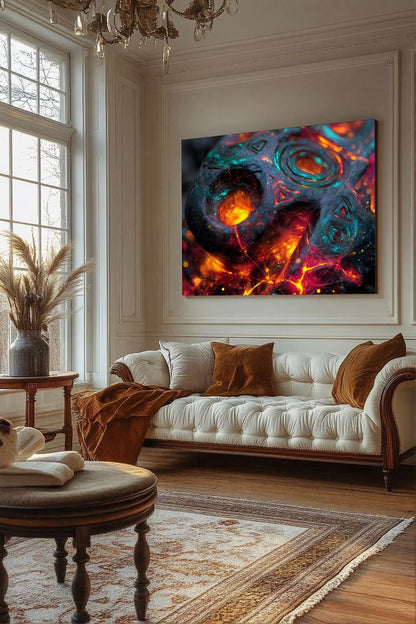 Art Print Abstract Lab AI - Fused Silence