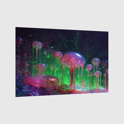 Art Print Abstract Lab AI - Melted Objects