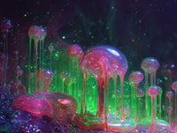 Art Print Abstract Lab AI - Melted Objects
