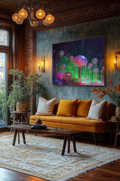 Art Print Abstract Lab AI - Melted Objects