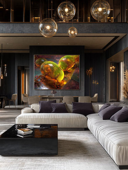 Art Print Abstract Lab AI - Bubbled Vortex