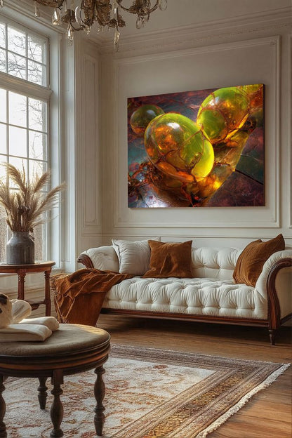 Art Print Abstract Lab AI - Bubbled Vortex