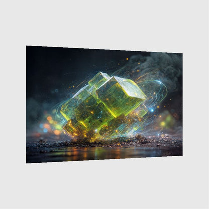 Art Print Abstract Lab AI - Luminous Facets
