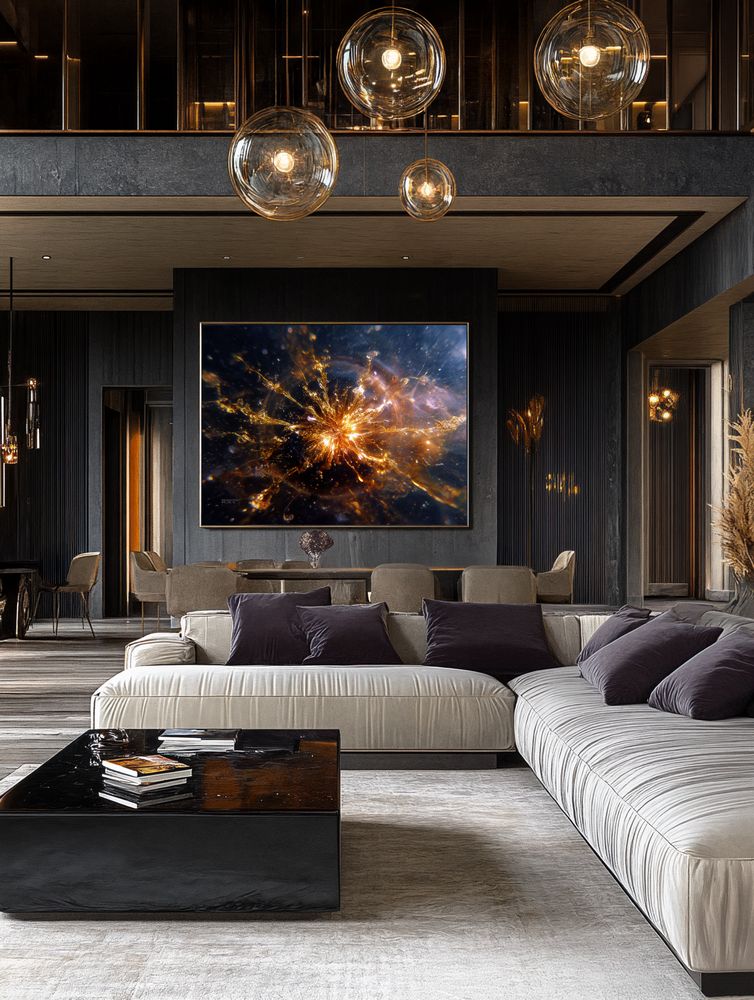 Art Print Abstract Lab AI - Radiant Flux