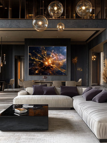 Art Print Abstract Lab AI - Radiant Flux