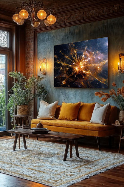 Art Print Abstract Lab AI - Radiant Flux