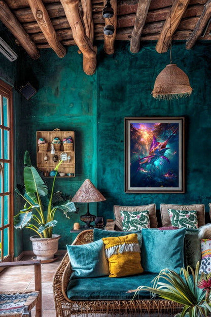 Art Print Salt Life AI - The Bright Siege Beneath the Waves