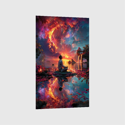 Art Print Alex Bush AI - Beyond the Celestial Veil